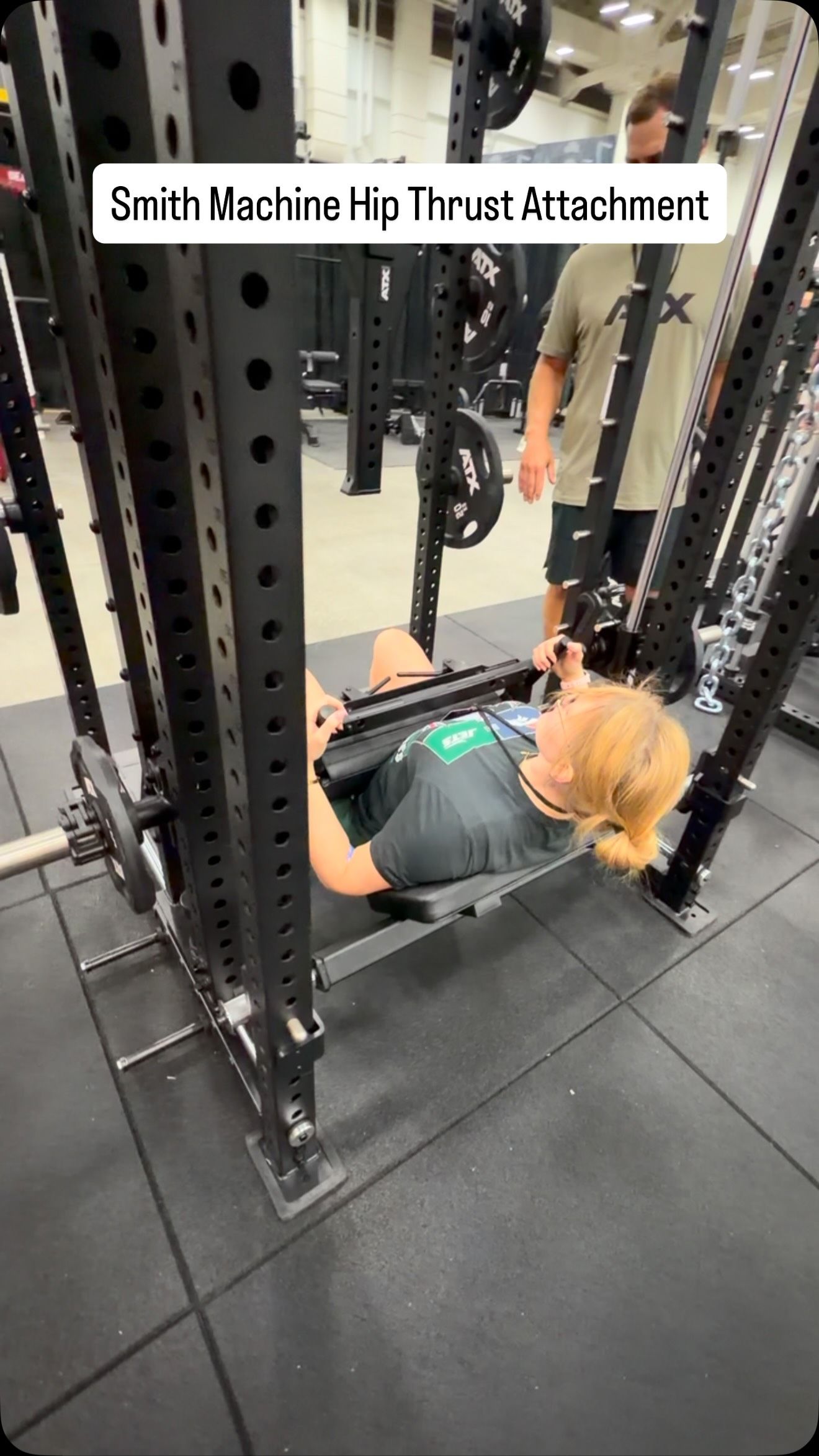 @atxfitness Hip Thrust Smith Machine attachment