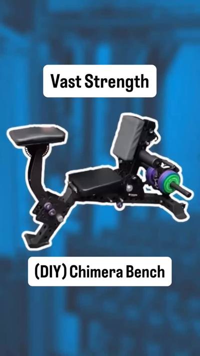 The (DIY) Chimera Bench is one of the coolest DIY pieces of equipment I’ve seen in a while, from Eric at Vast Strength (only on YouTube btw). Check out his full overview on the bench on his channel. Met him at @homegymcon and he was hands down one of the nicest people I talked to the entire weekend.